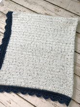 Load image into Gallery viewer, Crochet Baby Blanket / Baby Boy / Blue