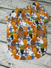 Load image into Gallery viewer, Star Wars print bib and burp cloth set for baby