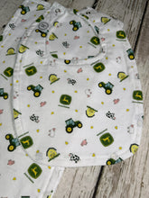Load image into Gallery viewer, Baby Shower Gift Set / Burp Cloth Bib Set / Baby Boy Gift / Farm / John Deere