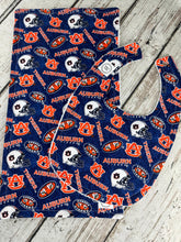 Load image into Gallery viewer, Auburn Tigers Baby Boy Bib Burp Cloth Gift Set / Auburn football baby / Auburn University Bib Burp cloth / Auburn clothing/ Baby Shower Gift