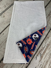 Load image into Gallery viewer, Auburn Tigers Baby Boy Bib Burp Cloth Gift Set / Auburn football baby / Auburn University Bib Burp cloth / Auburn clothing/ Baby Shower Gift