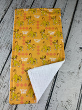 Load image into Gallery viewer, Baby Bib Burp Cloth Set Disney Lion King / Neutral Baby Bib Burp Cloth / Disney Baby / Lion King Gift Set / Baby Shower Gift