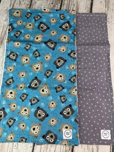 Load image into Gallery viewer, Baby Shower Gift Set / Baby Boy Burp Cloth Set / Bear Burp Cloth / Woodland Animal Burp Cloth