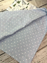 Load image into Gallery viewer, Camping minky baby blanket / blue dot minky baby blanket / baby shower gift / outdoor Minky Blanket
