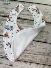 Load image into Gallery viewer, Baby Bib Burp Cloth Set Winnie Pooh / Neutral Baby Bib Burp Cloth / Baby Shower Gift / Pooh bear blanket