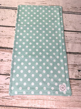 Load image into Gallery viewer, Baby Girl Burp Cloth Set of 2 / Pink Mint Green Floral / Shower Gift Set