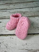 Load image into Gallery viewer, Pink Baby Girl Booties / Baby Girl Shoes
