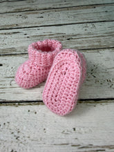 Load image into Gallery viewer, Pink Baby Girl Booties / Baby Girl Shoes
