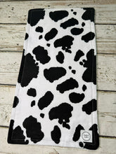 Load image into Gallery viewer, Cow print burp cloth
