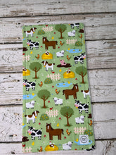 Load image into Gallery viewer, Farm animal burp cloth
