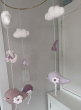 Load image into Gallery viewer, Crochet Baby Mobile / Birds / Baby Girl Nursery Decor
