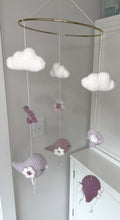 Load image into Gallery viewer, Crochet Baby Mobile / Birds / Baby Girl Nursery Decor
