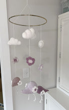 Load image into Gallery viewer, Crochet Baby Mobile / Birds / Baby Girl Nursery Decor
