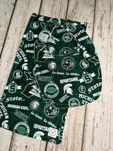 Load image into Gallery viewer, Baby Shower Gift Set / Bib Burp Cloth / Michigan State Spartans
