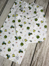 Load image into Gallery viewer, Baby Shower Gift Set / Burp Cloth Bib Set / Baby Boy Gift / Farm / John Deere
