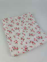 Load image into Gallery viewer, Baby Swaddle Blanket / Baby Girl Swaddle Blanket / Muslin Guaze Baby Blanket / Baby Shower Gift / Pink Floral Swaddle
