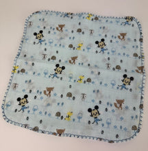 Load image into Gallery viewer, Luxurious Baby Washcloths Muslin Gauze Set of 3 Mickey Mouse / Baby Boy Gift
