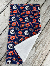 Load image into Gallery viewer, Auburn Tigers Baby Boy Bib Burp Cloth Gift Set / Auburn football baby / Auburn University Bib Burp cloth / Auburn clothing/ Baby Shower Gift
