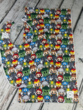 Load image into Gallery viewer, Baby Boy Bib Burp Cloth Gift Set Avengers / Super Hero Baby Burp Cloth Bib / Avengers burp cloth / Baby Shower Gift
