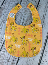 Load image into Gallery viewer, Baby Bib Burp Cloth Set Disney Lion King / Neutral Baby Bib Burp Cloth /  Disney Baby / Lion King Gift Set / Baby Shower Gift
