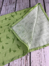 Load image into Gallery viewer, Baby Boy Swaddle Blanket / Baby Dinosaur Swaddle Blanket / Muslin Guaze Baby Blanket / Baby Shower Gift
