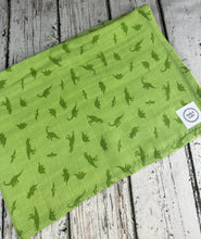Load image into Gallery viewer, Baby Boy Swaddle Blanket / Baby Dinosaur Swaddle Blanket / Muslin Guaze Baby Blanket / Baby Shower Gift
