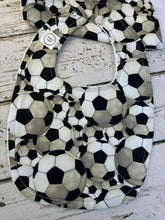 Load image into Gallery viewer, Baby Shower Gift Set / Burp Cloth Bib Set / Baby Boy Gift / Soccer Sports
