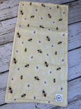 Load image into Gallery viewer, Baby Shower Gift Set / Baby Girl Burp Cloth Set / Bumble Bee Baby Burp Cloth / Boho Baby
