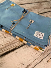 Load image into Gallery viewer, Baby Shower Gift Set / Baby Boy Burp Cloth Set / Guitar Burp Cloth / Music Baby
