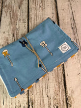 Load image into Gallery viewer, Baby Shower Gift Set / Baby Boy Burp Cloth Set / Guitar Burp Cloth / Music Baby
