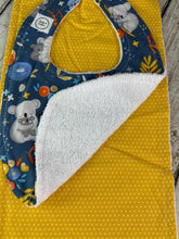 Load image into Gallery viewer, Baby Bib Burp Cloth Set Koala Bear / Neutral Baby Bib Burp Cloth / Baby Shower Gift
