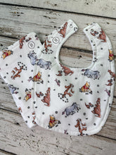 Load image into Gallery viewer, Baby Bib Burp Cloth Set Winnie Pooh / Neutral Baby Bib Burp Cloth / Baby Shower Gift / Pooh bear blanket
