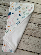 Load image into Gallery viewer, Baby Shower Gift Set / Baby Girl Burp Cloth Set / Butterfly Floral Burp Cloth / Floral Whimsy Collection
