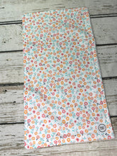 Load image into Gallery viewer, Baby Girl Burp Cloth Set of 2 / Pink Mint Green Floral / Shower Gift Set
